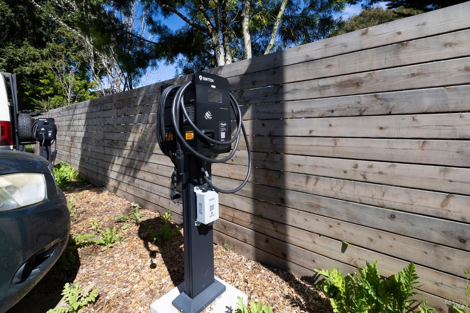 471 Florence Avenue Sebastopol, CA 95472 - Photo 55 of 71 This home also comes with two designated parking spaces, one of which has a newer EV charger available for use.