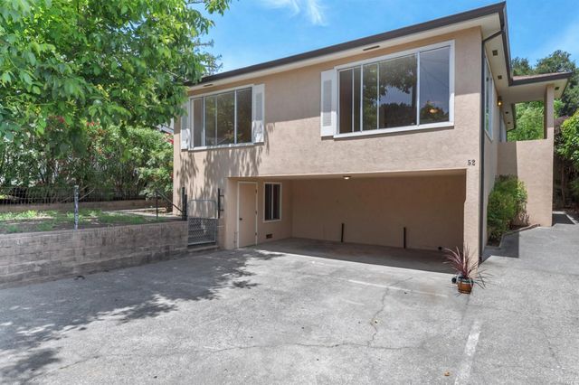a view of backyard of house