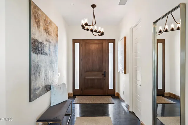 a view of an entryway door