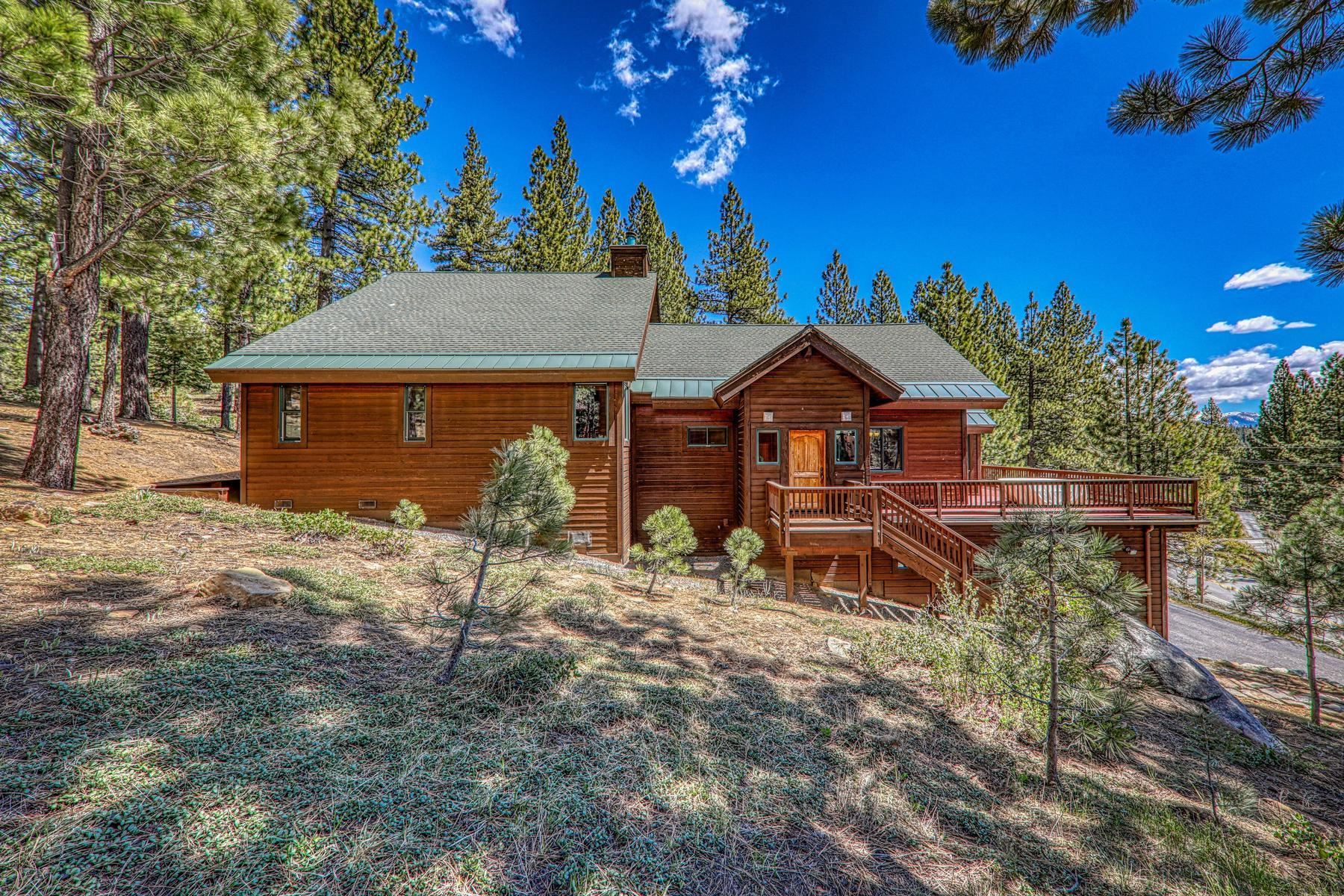 14070 Alder Creek Road Truckee, CA 96161 - Photo 23 of 28 a front view of a house with a garden