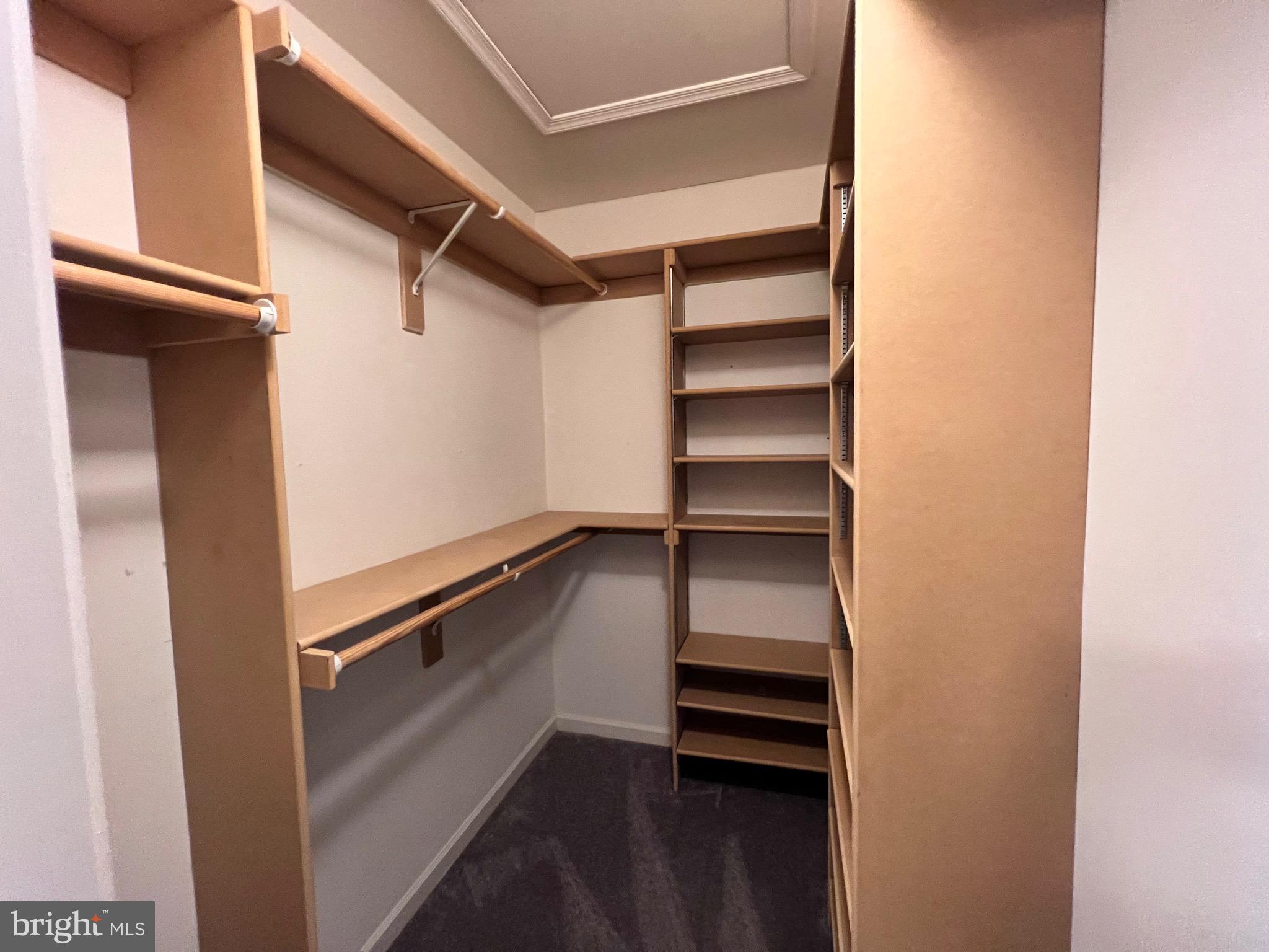 4110 Flower Fairfax, VA 22030 - Photo 47 of 64 a view of walk in closet with empty racks