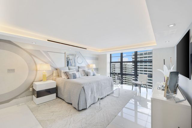 a view of a balcony with city view