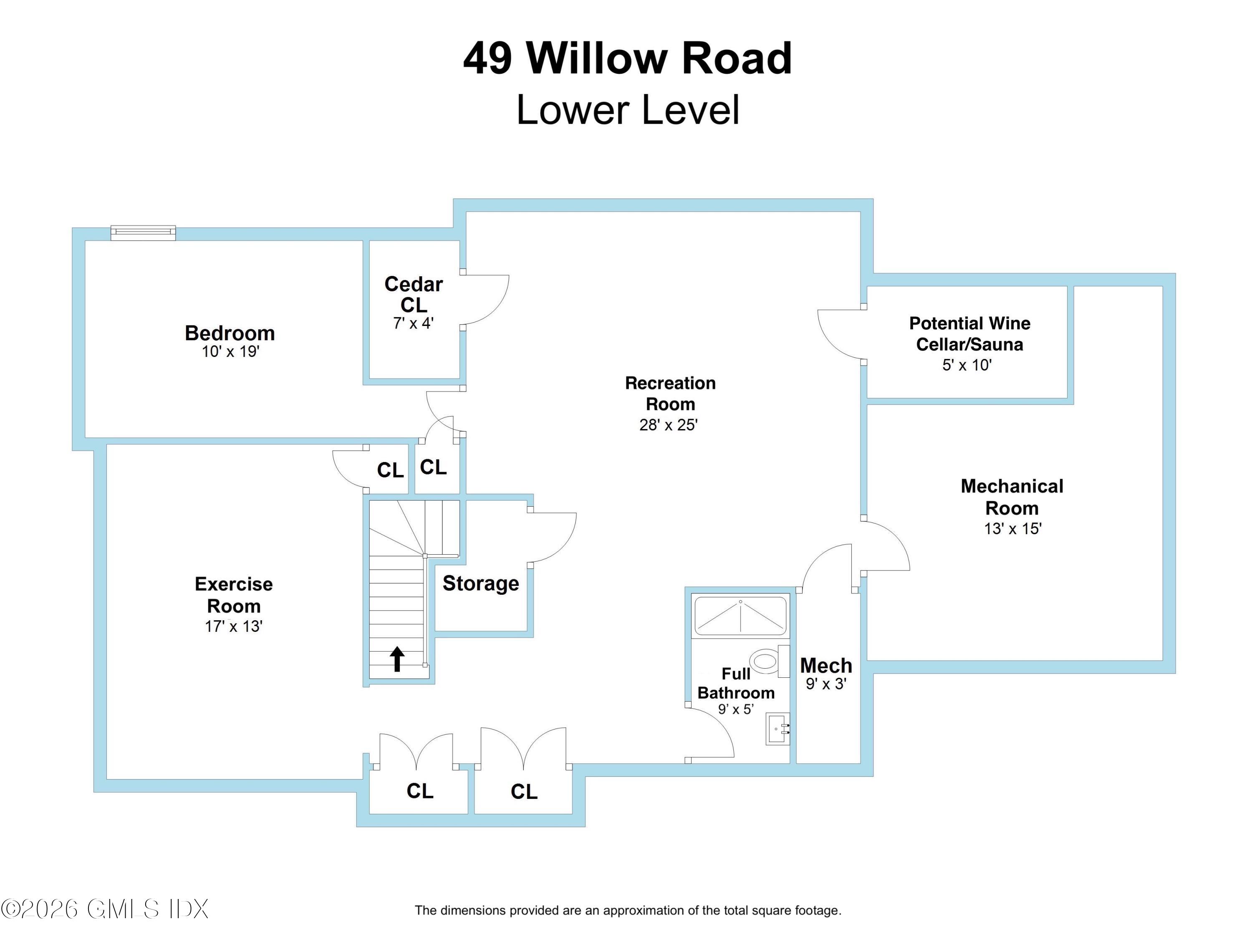 49 Willow Road Riverside, CT 06878 - Photo 34 of 34 Lower Level