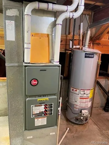 a view of water heater room