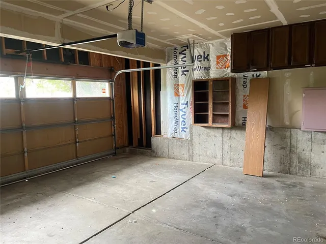 a view of a water heater room