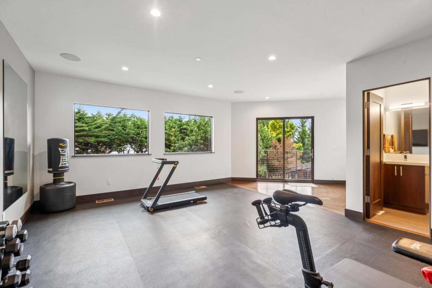 243 Del Monte Road El Granada, CA 94019 - Photo 56 of 66 a view of a room with gym equipment