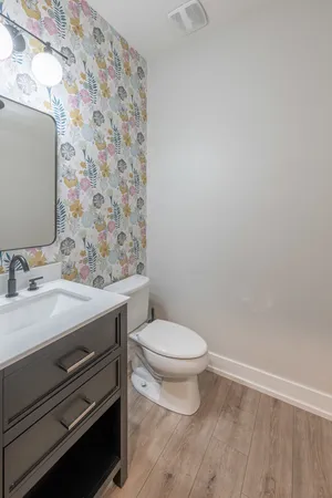 a bathroom with a sink and a toilet
