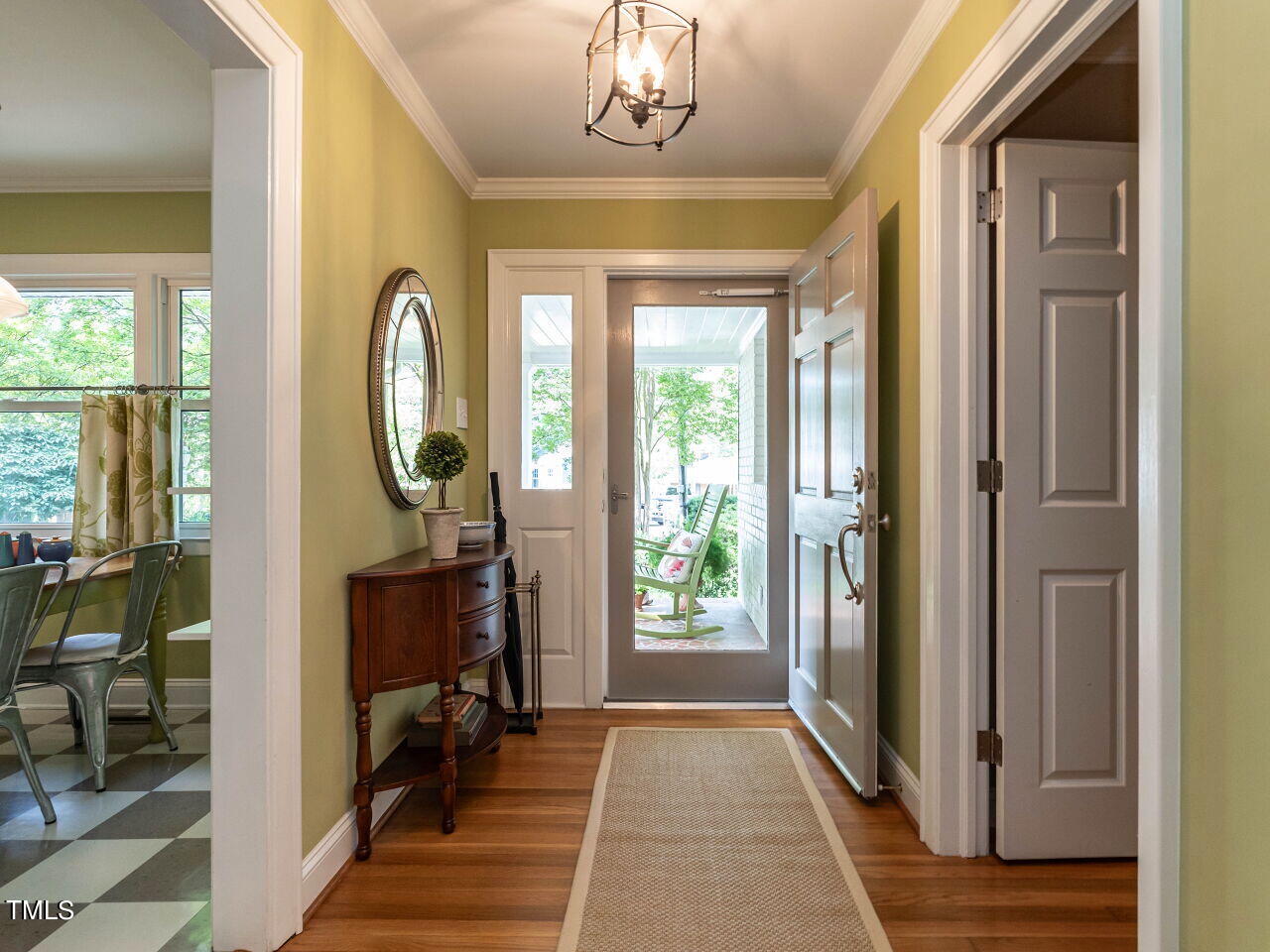 3510 Wordsworth Place Raleigh, NC 27609 - Photo 5 of 40 a view of a entryway door with wooden floor