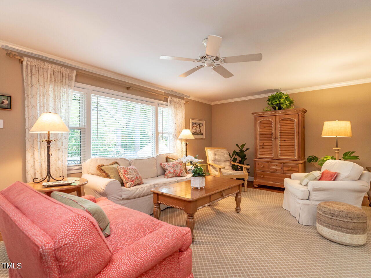 3510 Wordsworth Place Raleigh, NC 27609 - Photo 7 of 40 a living room with furniture and a large window