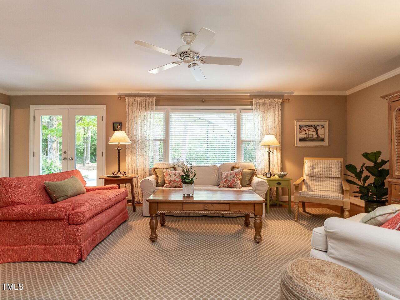 3510 Wordsworth Place Raleigh, NC 27609 - Photo 9 of 40 a living room with furniture and a large window
