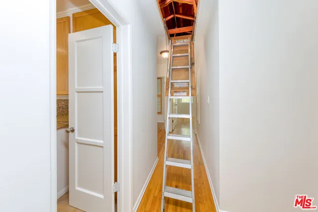 a roof deck with a white roof
