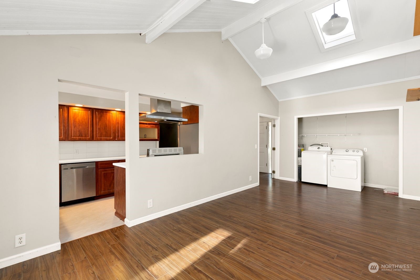 2336 North 135th Street Seattle, WA 98133 - Photo 7 of 17 a view of a livingroom with wooden floor
