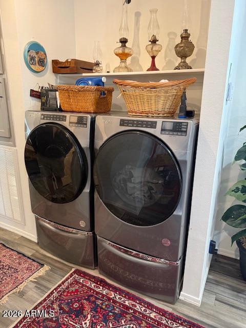 3933 Highway 260, Unit 242 Payson, AZ 85541 - Photo 22 of 30 a utility room with dryer and washer