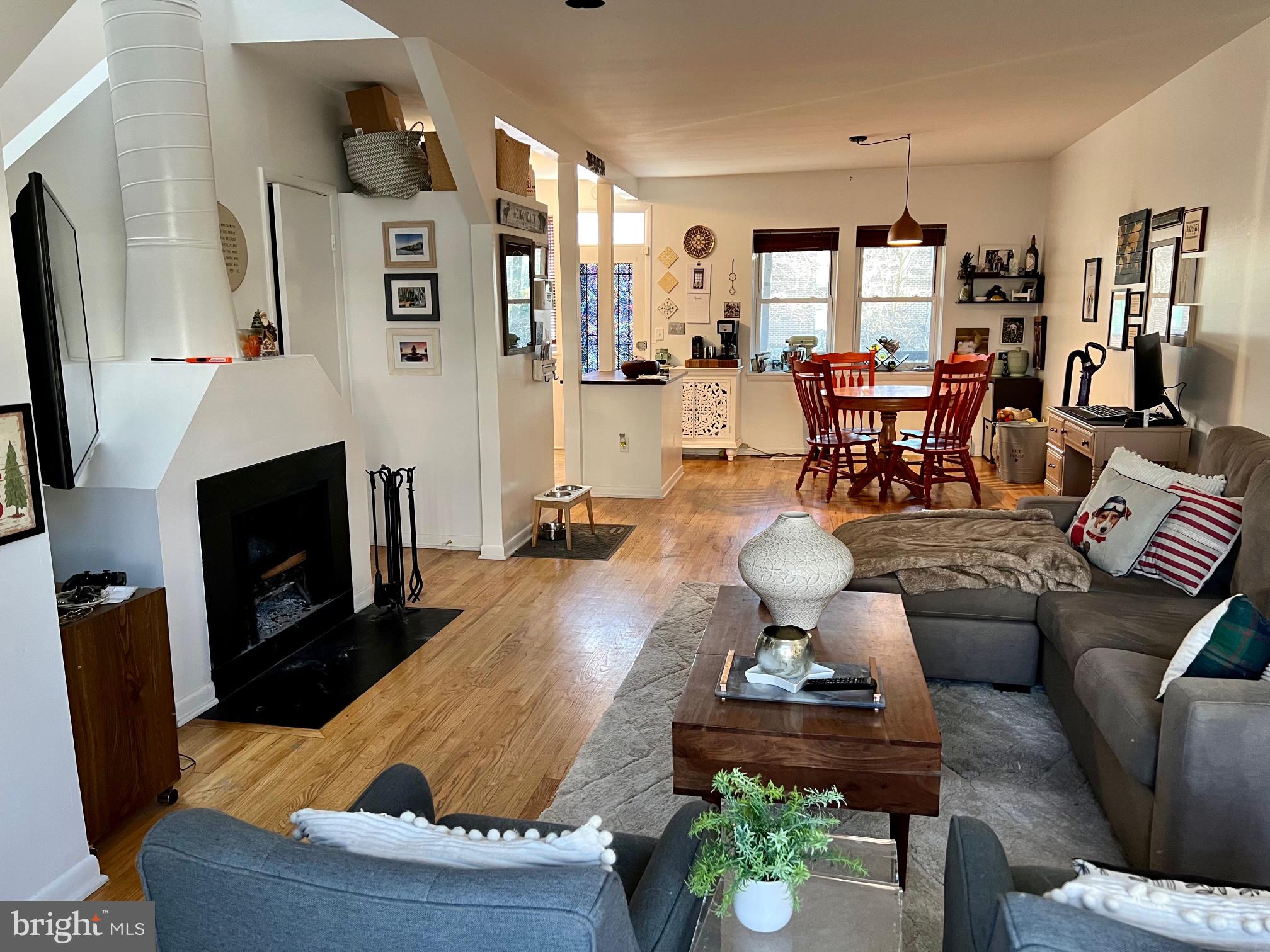 439 15th Street Northeast Washington, DC 20002 - Photo 4 of 17 a living room with furniture fireplace and a large window