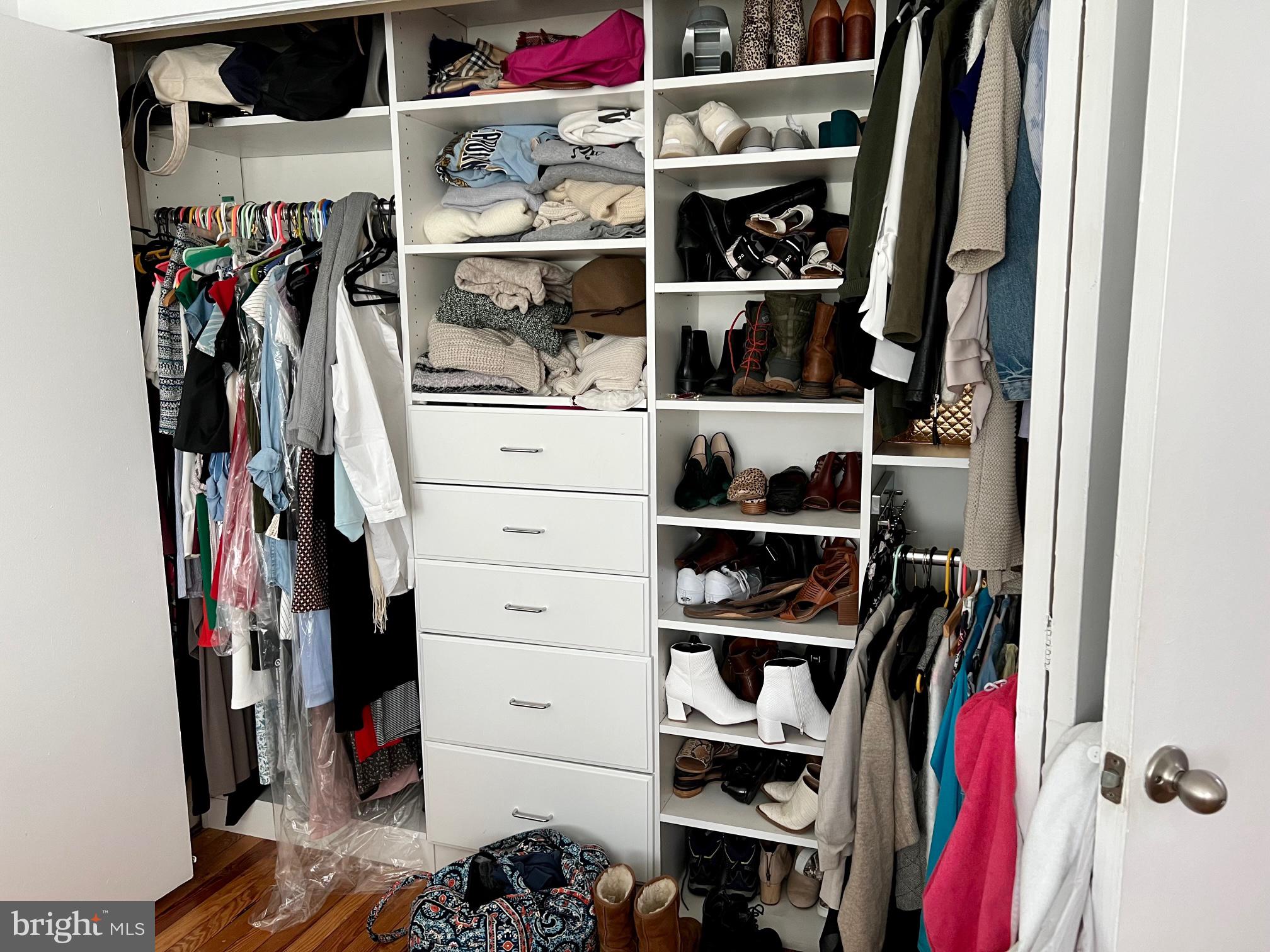 439 15th Street Northeast Washington, DC 20002 - Photo 10 of 17 a view of walk in closet with clothes and shoes