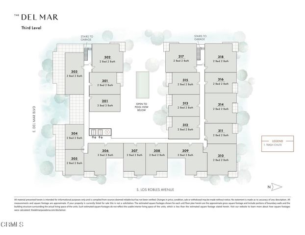 $849,000 | 399 East Del Mar Boulevard, Unit 209, Pasadena, CA 91101