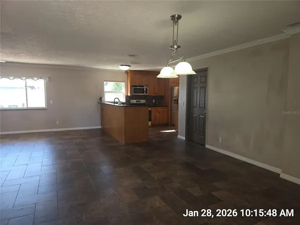 a view of a room with a sink