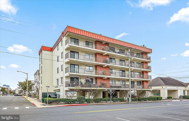 a front view of a building