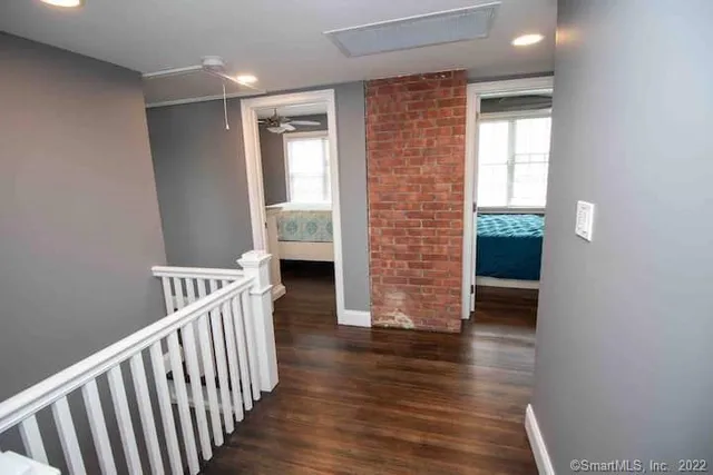 a view of livingroom with furniture and wooden floor