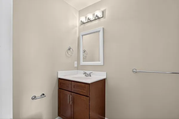 a view of a wall with rack on the wall