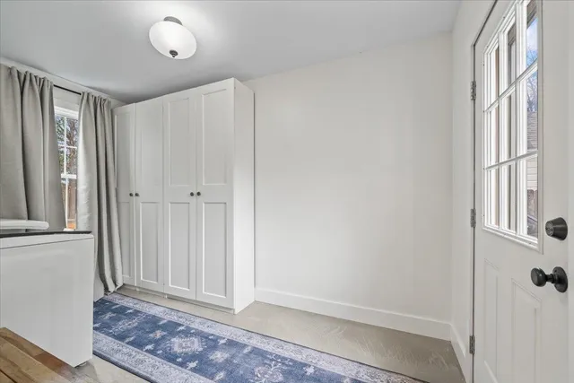 a bathroom with a sink and mirror