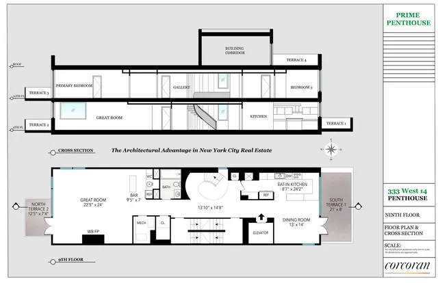 $12,995,000 | 333 West 14th Street, Unit PH | Chelsea