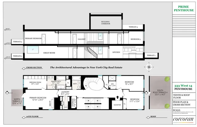 $12,995,000 | 333 West 14th Street, Unit PH | Chelsea