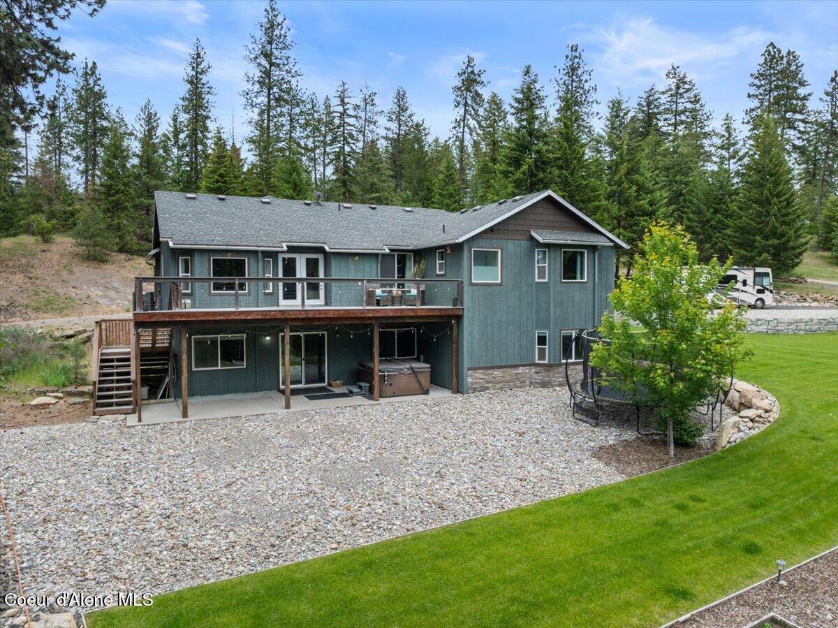 11243 West Hidden Valley Road Rathdrum, ID 83858 - Photo 71 of 86 75-Aerial Back of Home