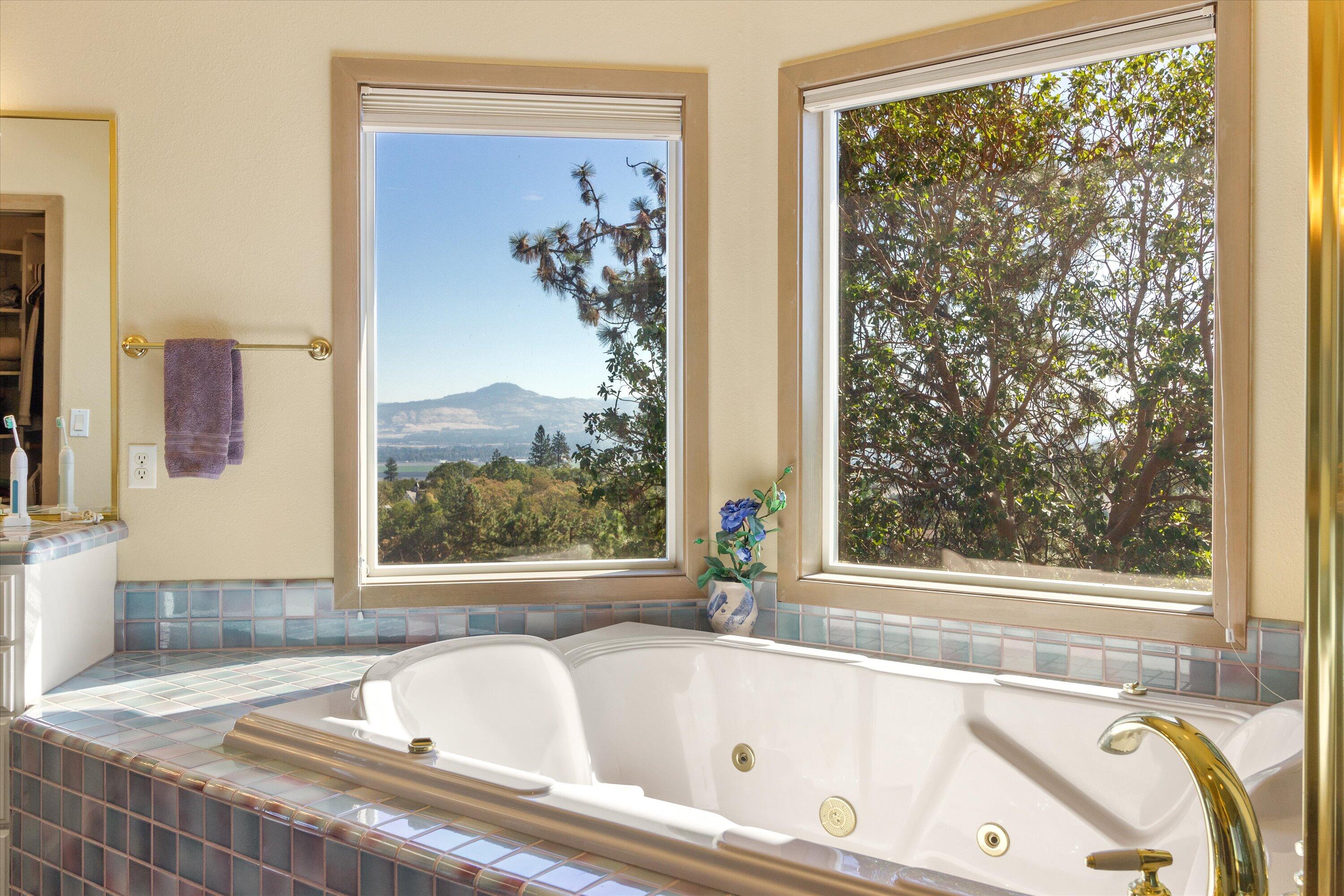 2801 Old Military Road Central Point, OR 97502 - Photo 28 of 49 a bathroom with a tub and a large window