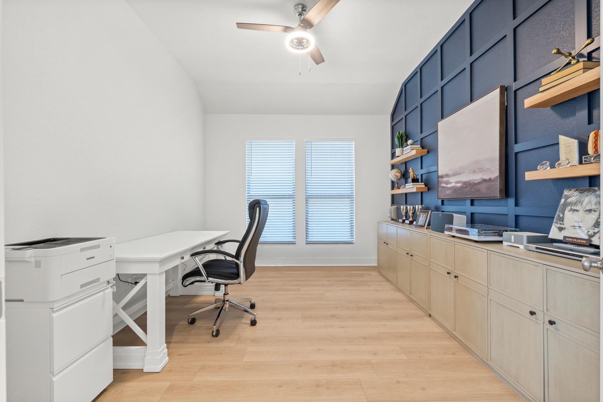 7804 Pace Ravine Drive Lago Vista, TX 78645 - Photo 20 of 34 a view of a workspace with furniture and a window