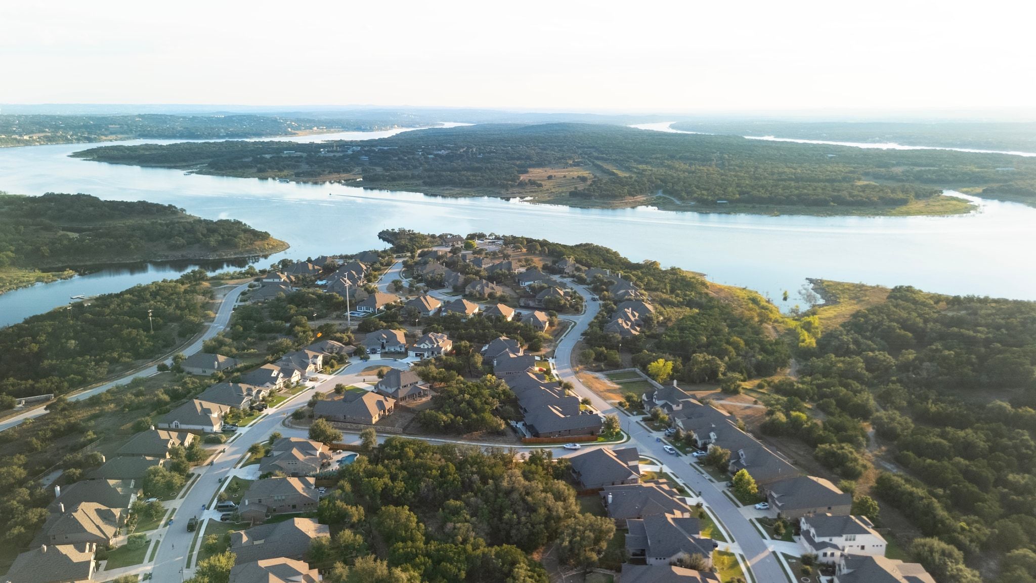 7804 Pace Ravine Drive Lago Vista, TX 78645 - Photo 32 of 34 a view of city and ocean