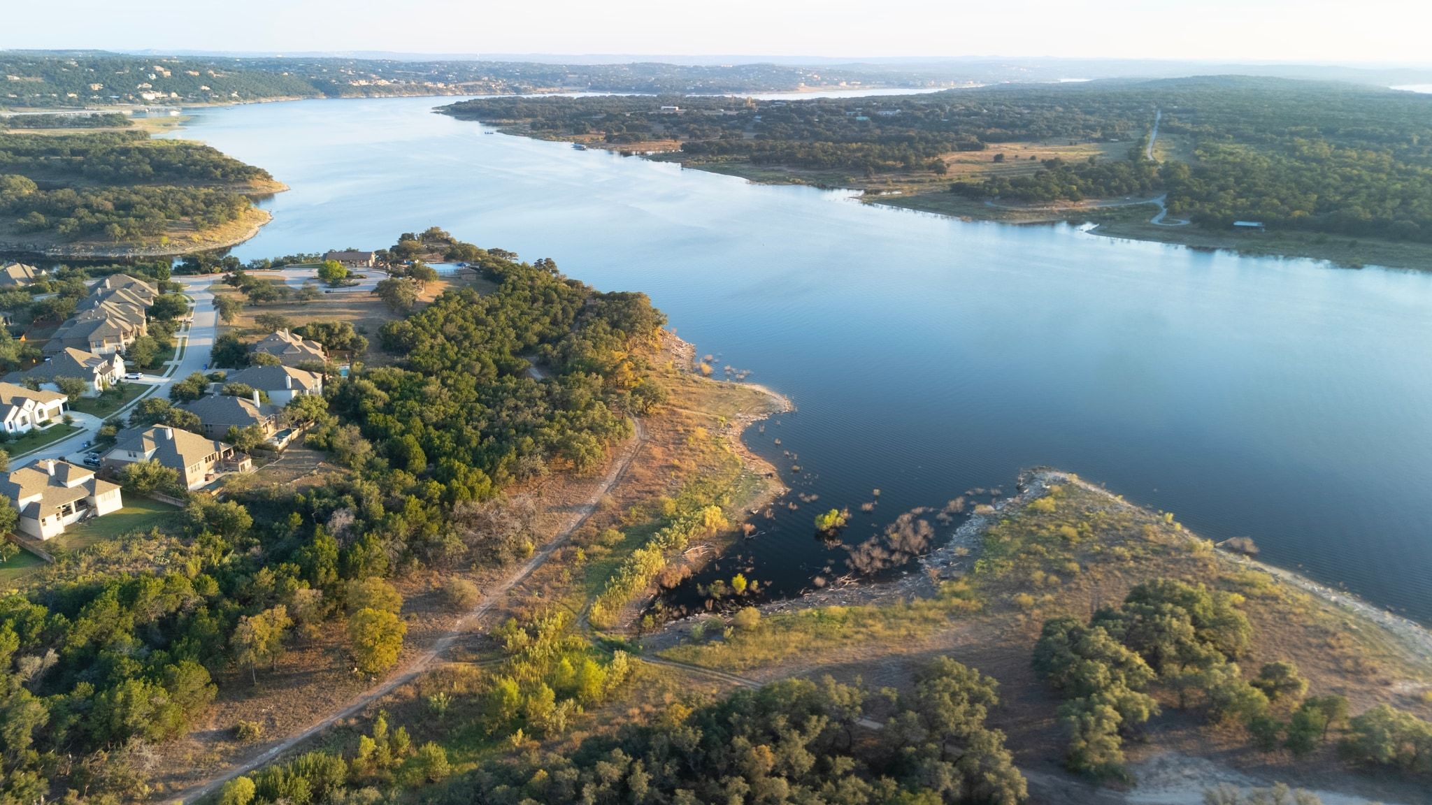 7804 Pace Ravine Drive Lago Vista, TX 78645 - Photo 33 of 34 a view of a lake with a mountain