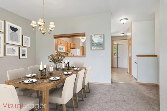 a view of living room filled with furniture