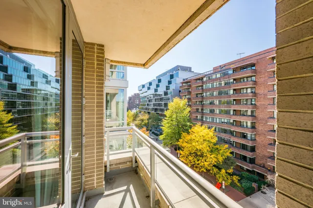 a city view from a balcony