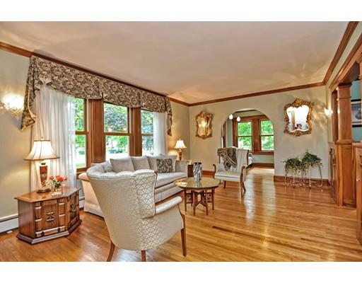 317 North Street Walpole, MA 02081 - Photo 13 of 27 a living room with fireplace furniture and a large window