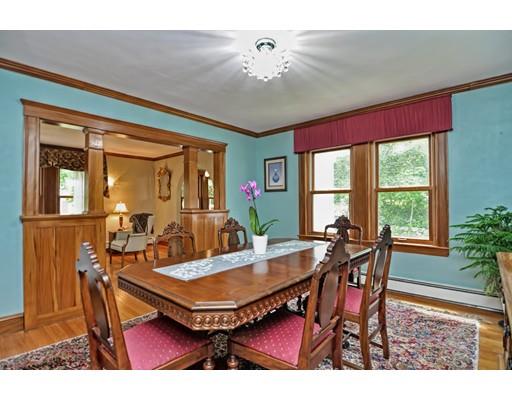 317 North Street Walpole, MA 02081 - Photo 16 of 27 a view of a dining room with furniture window and wooden floor