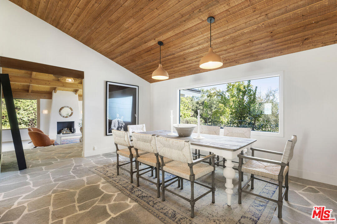 545 Del Oro Drive Ojai, CA 93023 - Photo 13 of 67 a view of a dining room with furniture window and outside view