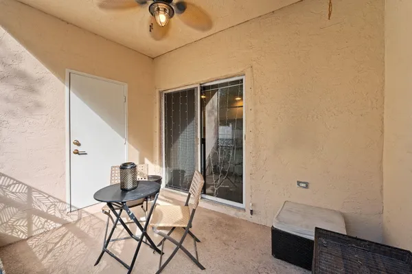 a view of an entryway with furniture and livingroom view