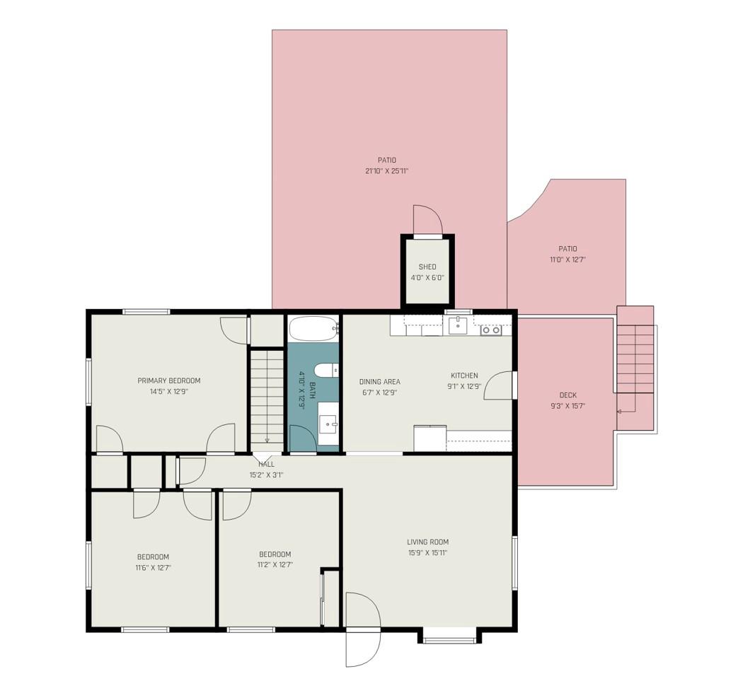 1324 Sharon Acres Road Forest Hill, MD 21050 - Photo 47 of 49 Main Level Floorplan