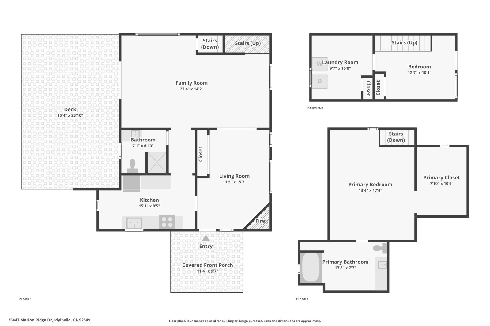 25447 Marion Ridge Drive Idyllwild, CA 92549 - Photo 41 of 41 Full Floor plan