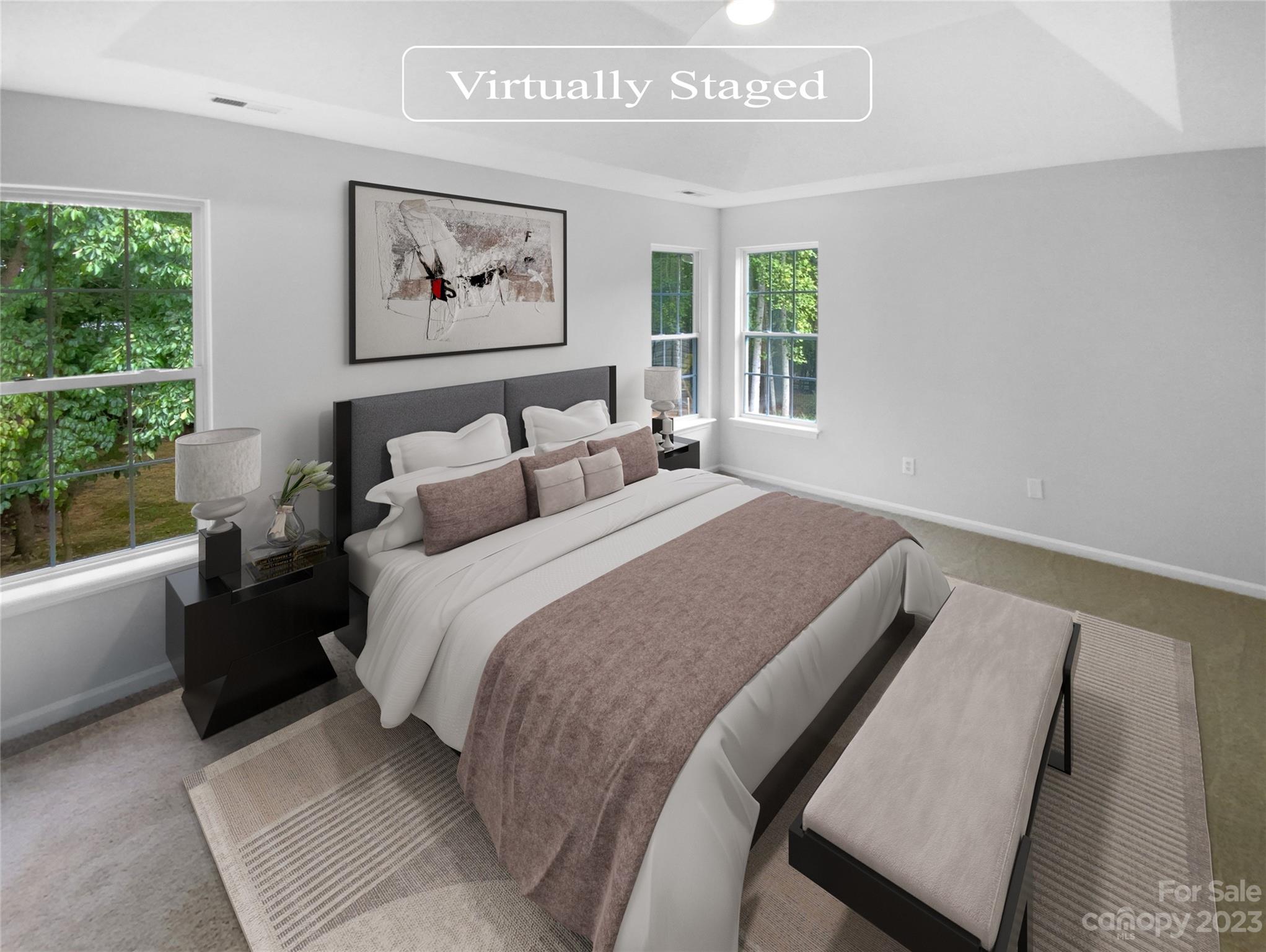 114 Shade Tree Circle Fort Mill, SC 29715 - Photo 4 of 20 a bedroom with a bed and a large window