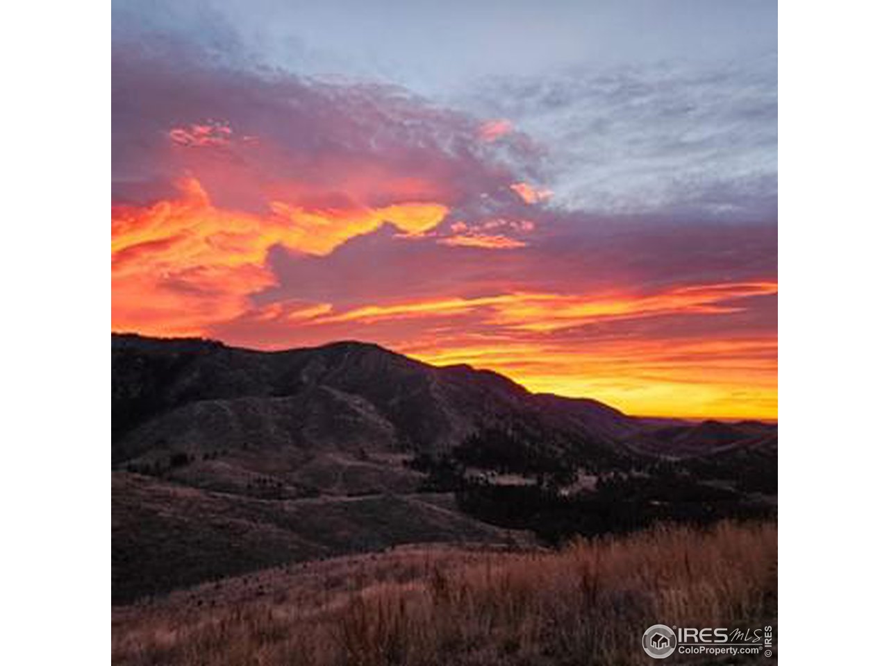 1013 Fire Rte 15 Bellvue, CO 80512 - Photo 13 of 13 a view of sunset and mountains