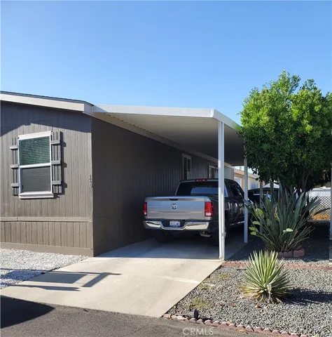 a car parked in front of a house