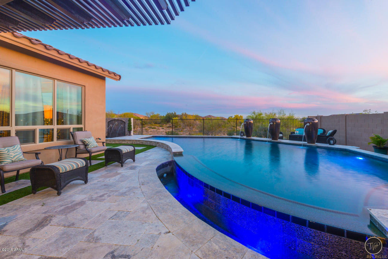 5627 East Sleepy Ranch Road Cave Creek, AZ 85331 - Photo 19 of 38 pool twilight 2.jpg