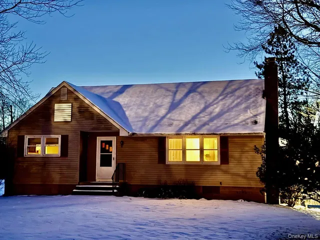 a front view of a house
