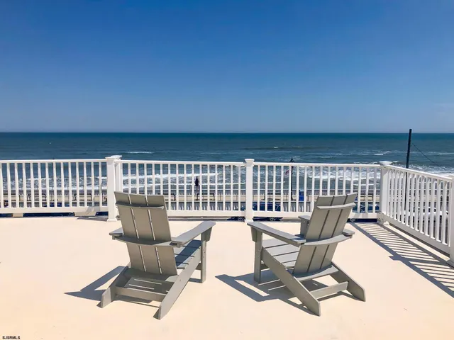 a view of a building from a roof deck