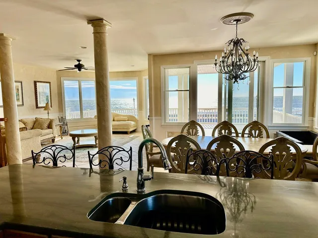 a view of a roof deck