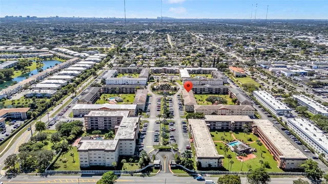 an aerial view of a city