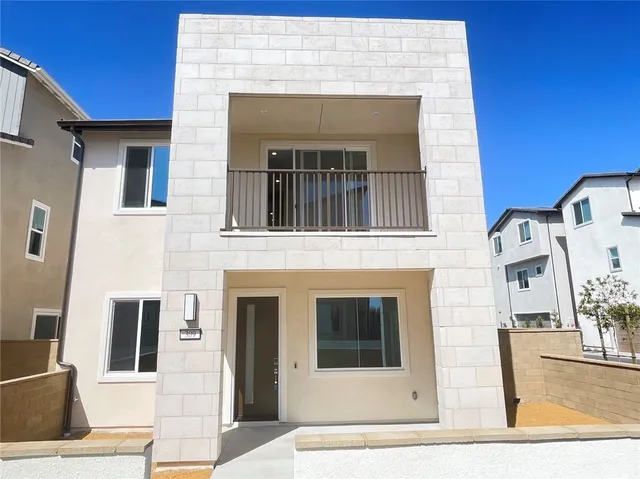 a front view of a building