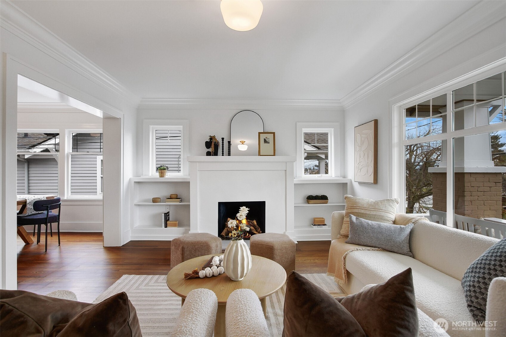 720 North 46th Street Seattle, WA 98103 - Photo 5 of 32 a living room with furniture or fireplace and a wooden floor